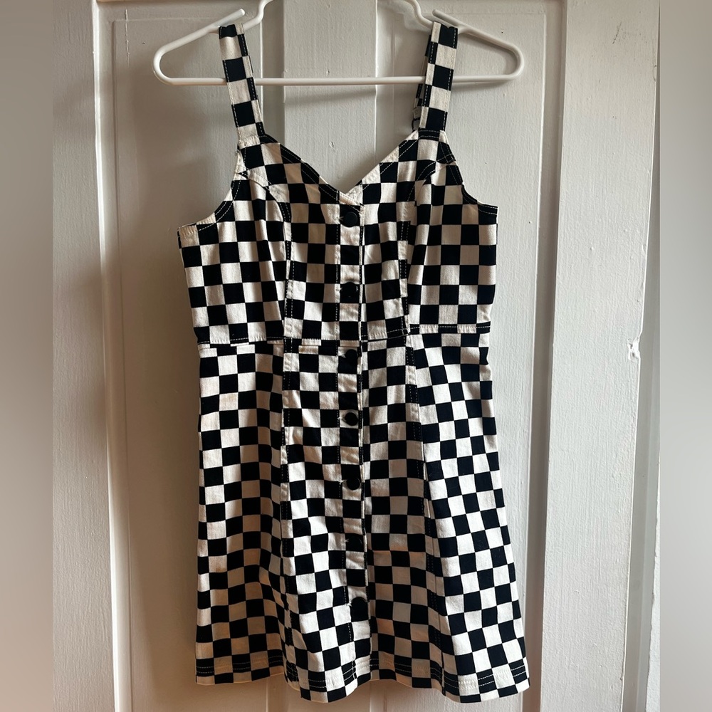 NWOT Checkered Mini Dress